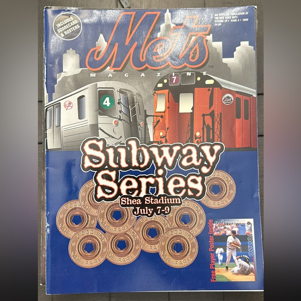 2000 mets subway series Program